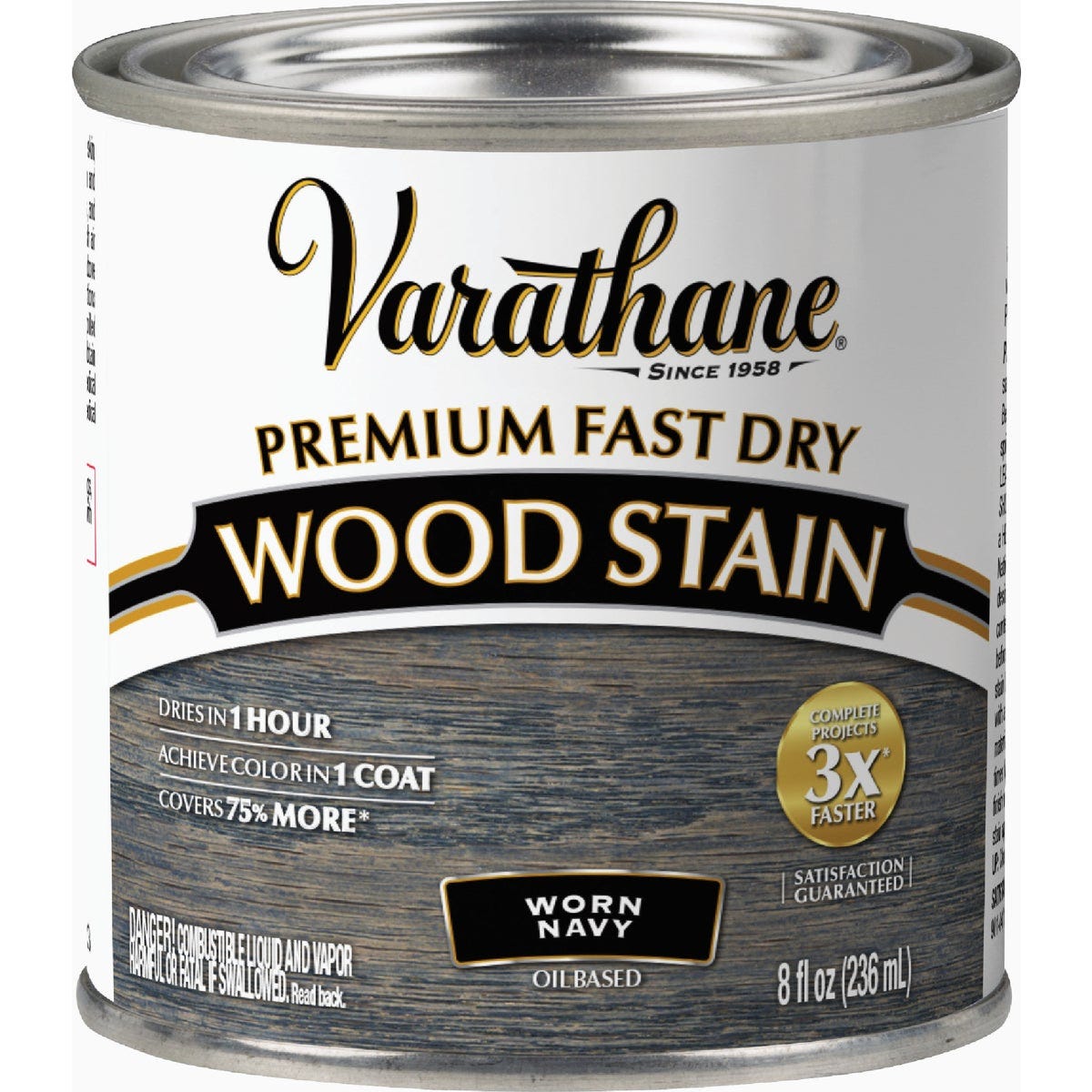 Varathane Worn Navy Premium Fast Dry Interior Wood Stain, 1/2 Pt. - photo 7