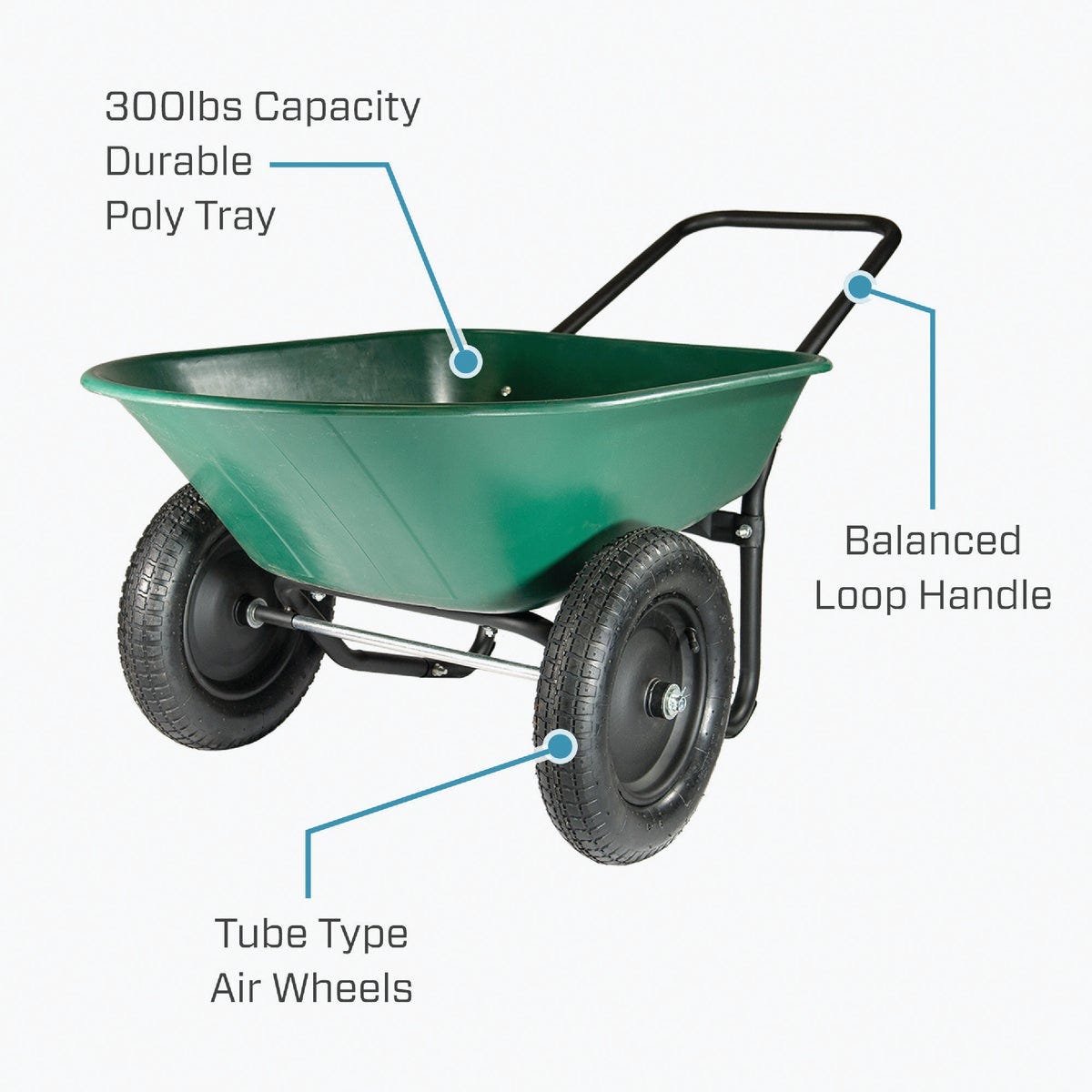 Green Thumb 5 Cu. Ft. Poly Wheelbarrow - photo 4 Green Thumb 5 Cu. Ft. Poly Wheelbarrow - photo 4