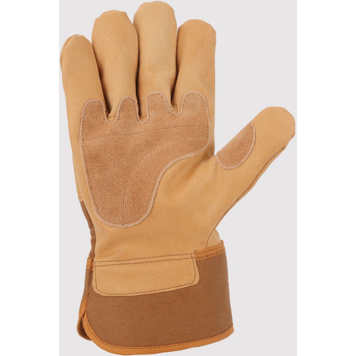 Carhartt Men's Small Brown Duck Synthetic Leather Safety Cuff Glove - photo 2 Carhartt Men's Small Brown Duck Synthetic Leather Safety Cuff Glove - photo 2