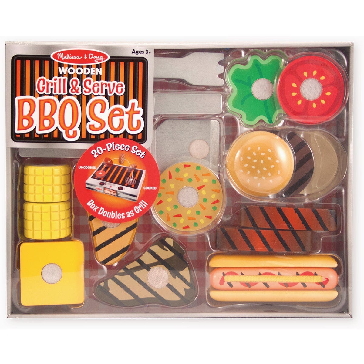 Melissa & Doug Wood Grill & Serve BBQ Set - photo 2