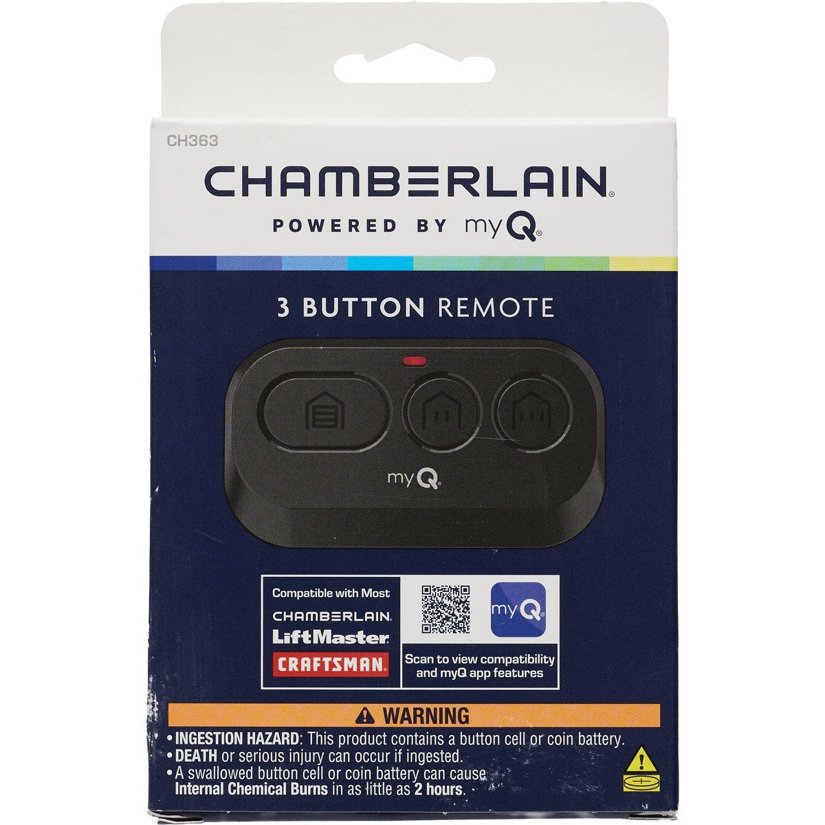 Chamberlain 3-Button Garage Door Remote Control - photo 2