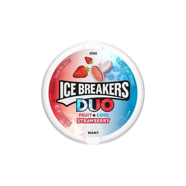 Hershey 1.3 Oz. Strawberry Ice Breakers Duo Mints