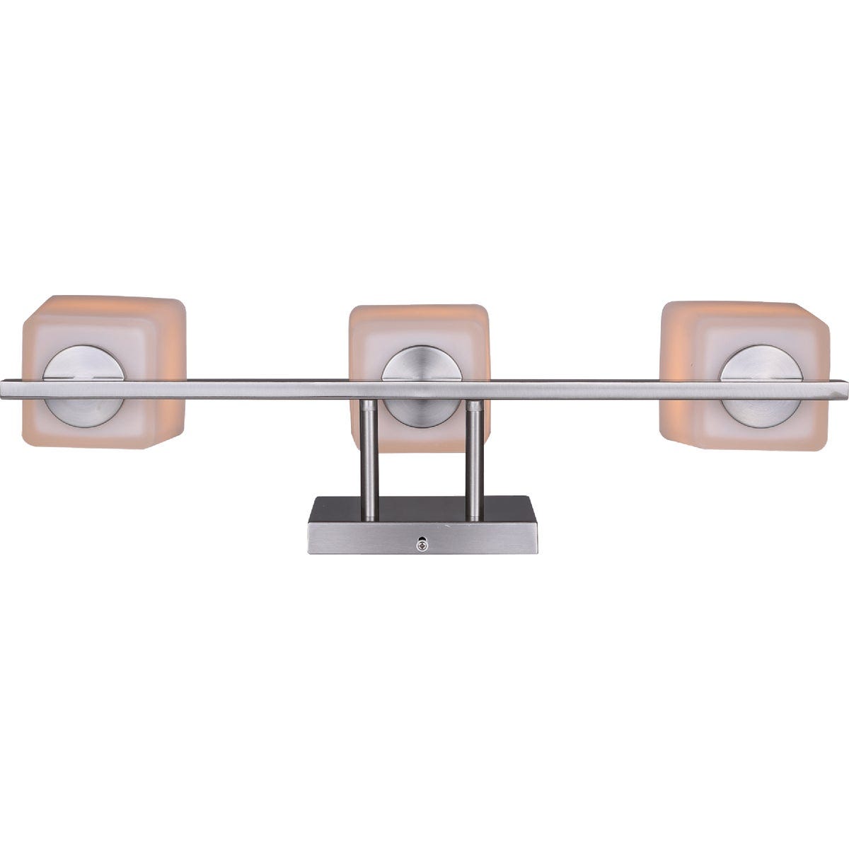 Canarm Hartley 3-Light Brushed Nickel Vanity Bath Light Fixture, Flat Opal Glass - photo 3 Canarm Hartley 3-Light Brushed Nickel Vanity Bath Light Fixture, Flat Opal Glass - photo 3