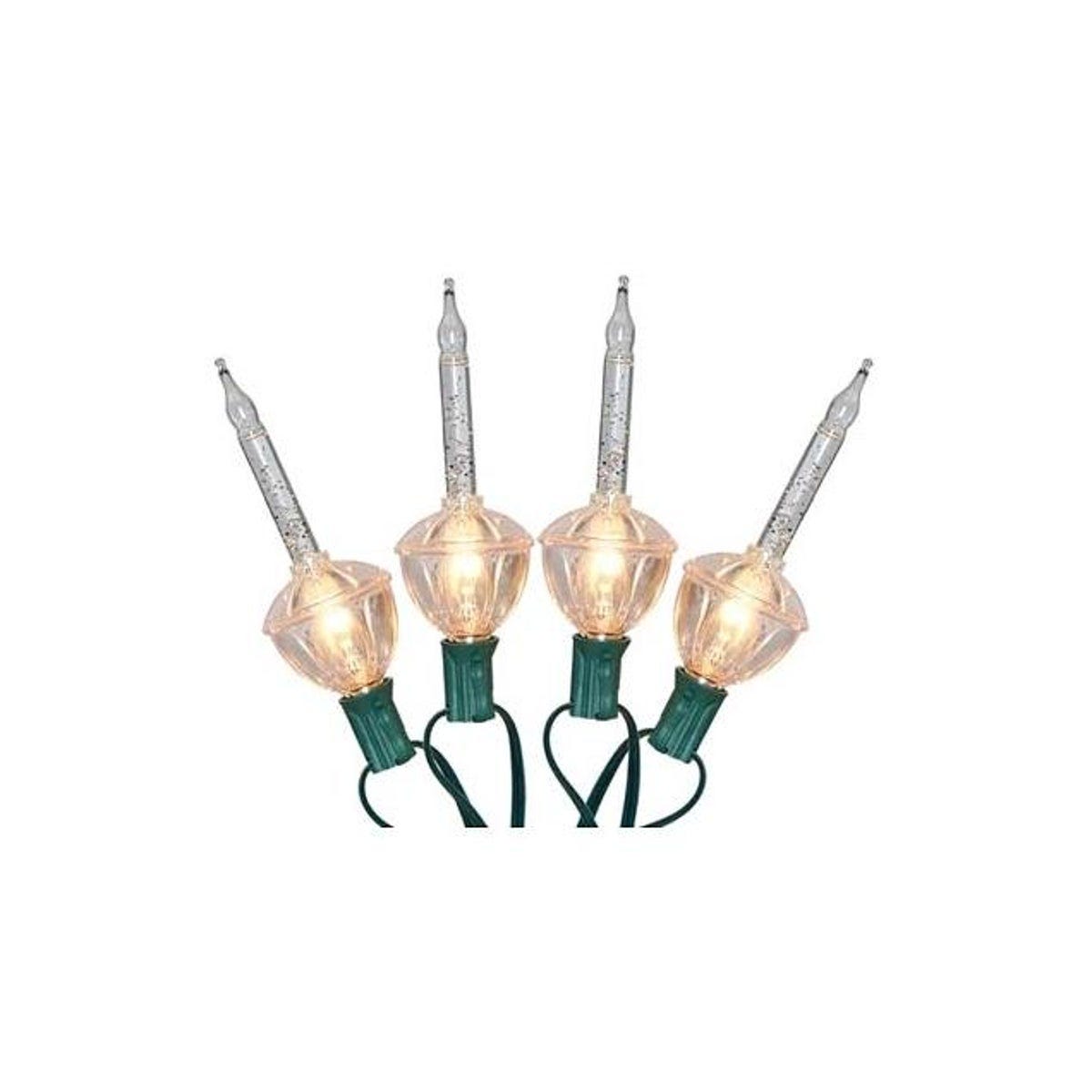 Sylvania 6 Ft. 7-Bulb Traditional Bubble Lite Set With Silver Glitter