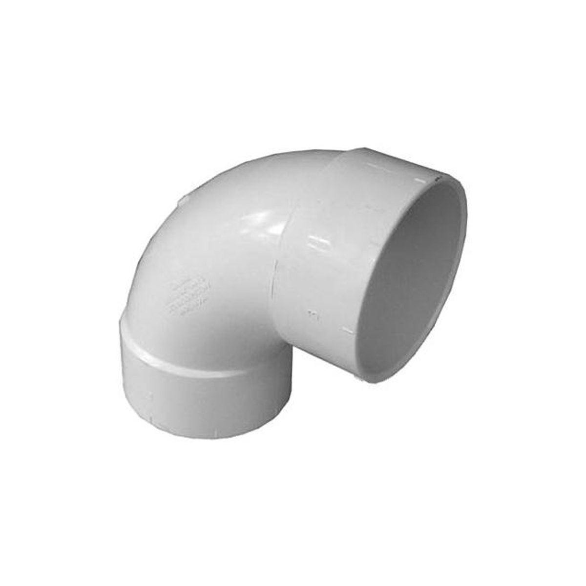 Tigre 3 In. Hub x Hub 90-Degree PVC Pipe Long Turn Elbow Tigre 3 In. Hub x Hub 90-Degree PVC Pipe Long Turn Elbow