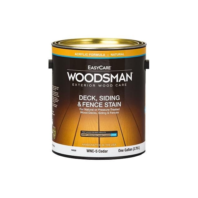 EasyCare Woodsman Cedar Acrylic Deck, Siding & Fence Stain, 1 Gal ...