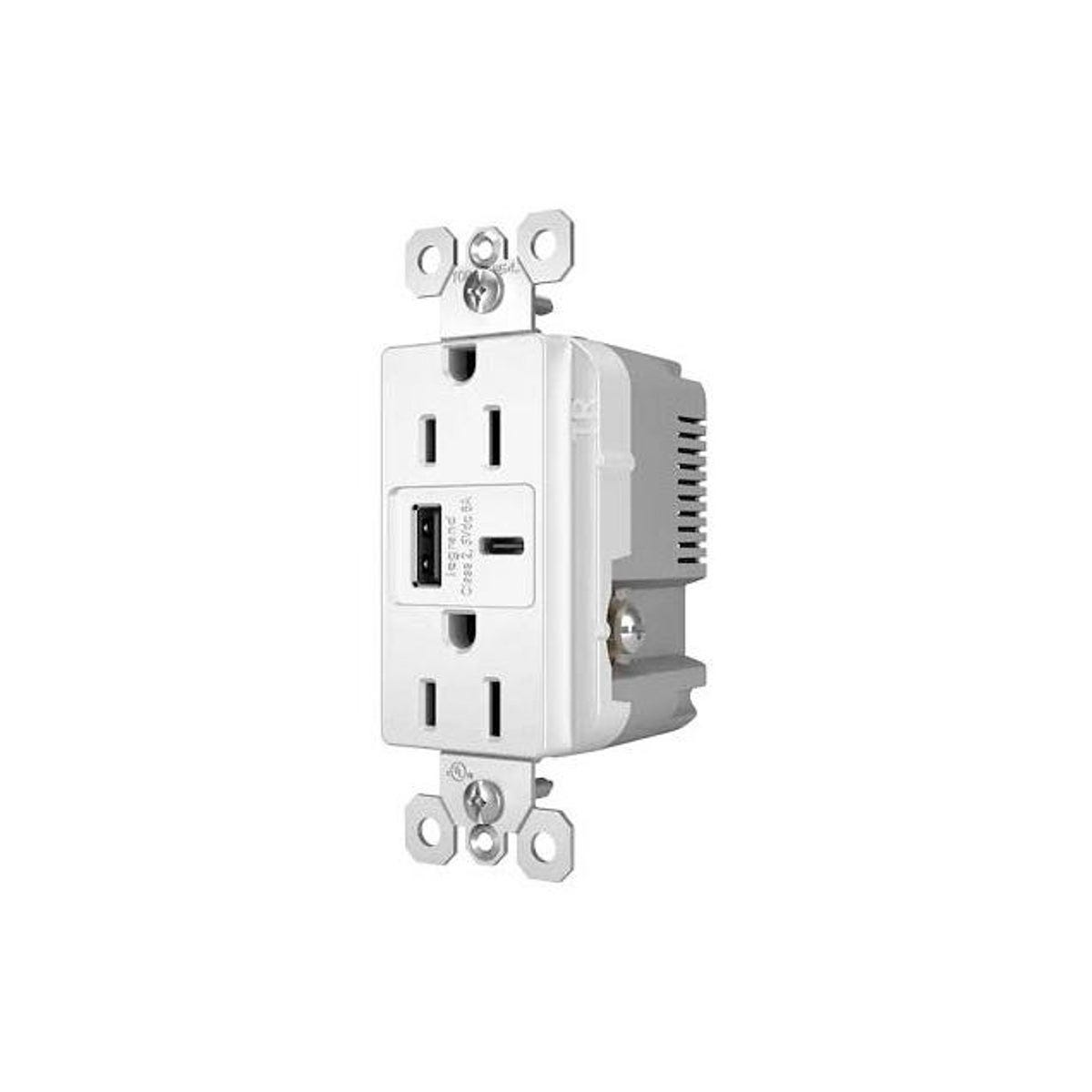Legrand Pass & Seymour 15A 6A Type A/C USB In-Wall Charger Duplex Outlet, White - photo 2 Legrand Pass & Seymour 15A 6A Type A/C USB In-Wall Charger Duplex Outlet, White - photo 2
