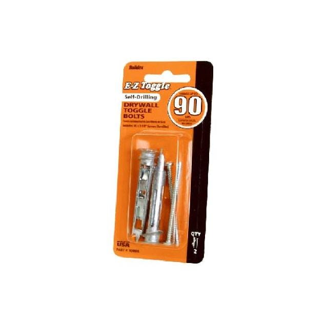EZ Toggle 2-Pack 2-1/8 In. Drywall Toggle Bolts EZ Toggle 2-Pack 2-1/8 In. Drywall Toggle Bolts