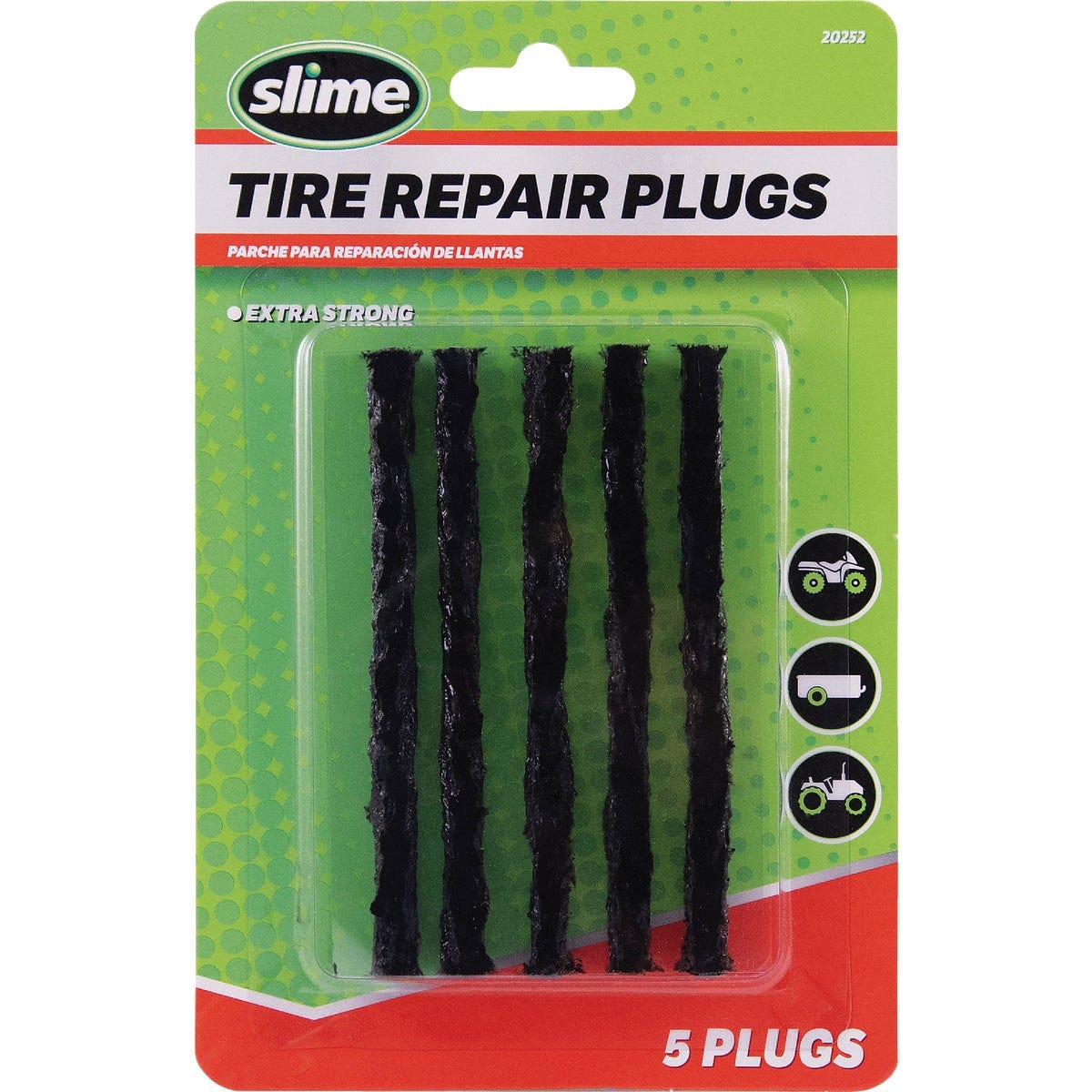 Slime Tire Repair Plugs, Black (5-Ct.) Slime Tire Repair Plugs, Black (5-Ct.)