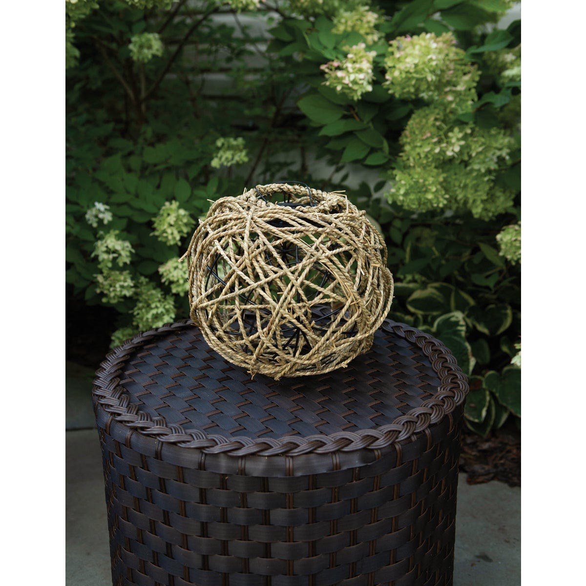 Echo Valley Lumisphere Seagrass Solar Lantern - Round - photo 6 Echo Valley Lumisphere Seagrass Solar Lantern - Round - photo 6
