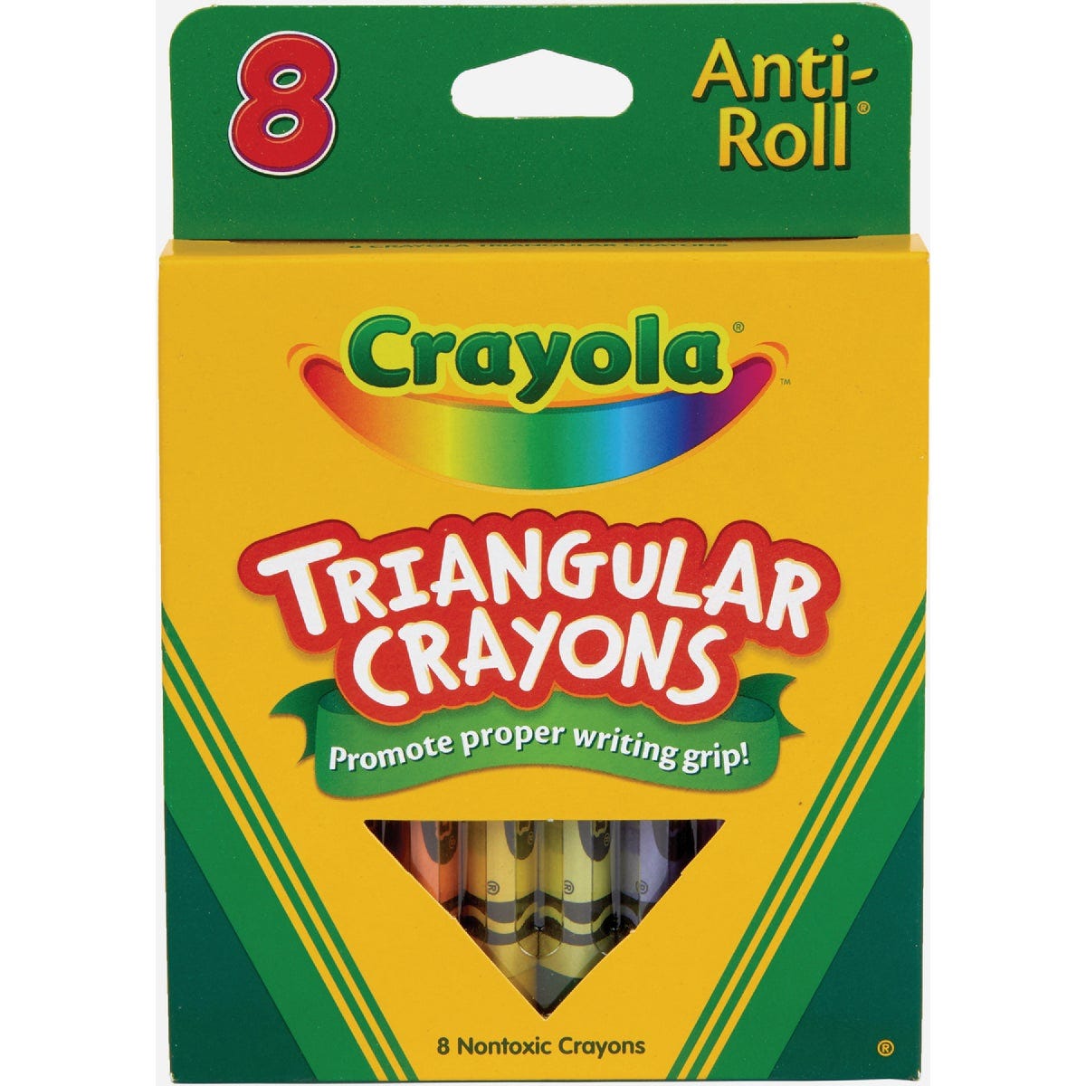 Crayola Triangular Anti Roll Crayons (8-Pack)