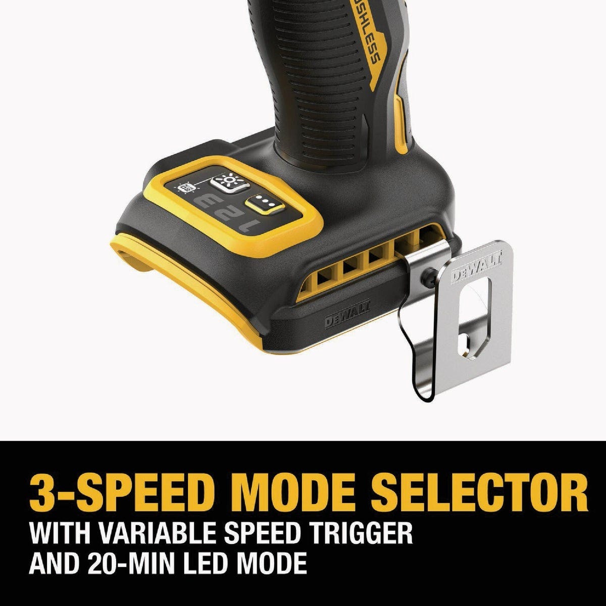 DEWALT 20V MAX XR 1/4 In. 3-Speed High Torque Brushless Cordless Impact Driver (Tool Only) - photo 3 DEWALT 20V MAX XR 1/4 In. 3-Speed High Torque Brushless Cordless Impact Driver (Tool Only) - photo 3