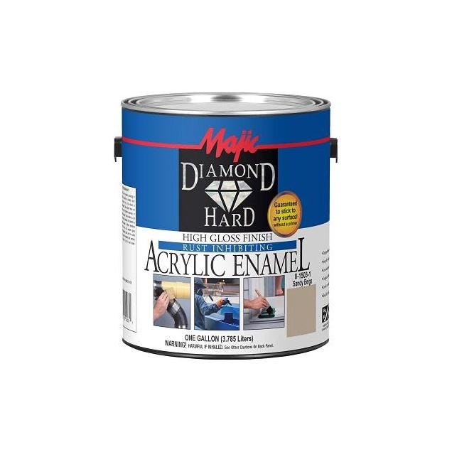 Majic Diamond Hard Acrylic Enamel, Sandy Beige, 1 Gal. Majic Diamond Hard Acrylic Enamel, Sandy Beige, 1 Gal.