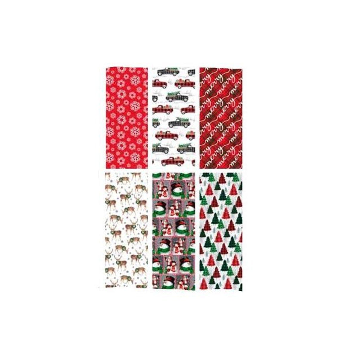 Papercraft 75 Sq. Ft. Traditional Designs Christmas Wrapping Paper