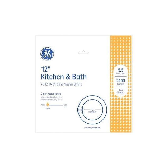 GE 32W Circline Kitchen/Bath Appliance Fluorescent Light Bulb GE 32W Circline Kitchen/Bath Appliance Fluorescent Light Bulb