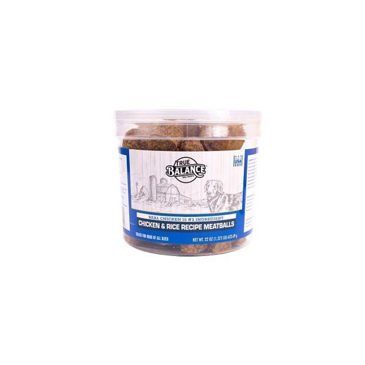 True Balance 22 Oz. Chicken/Rice Meatball Dog Treats
