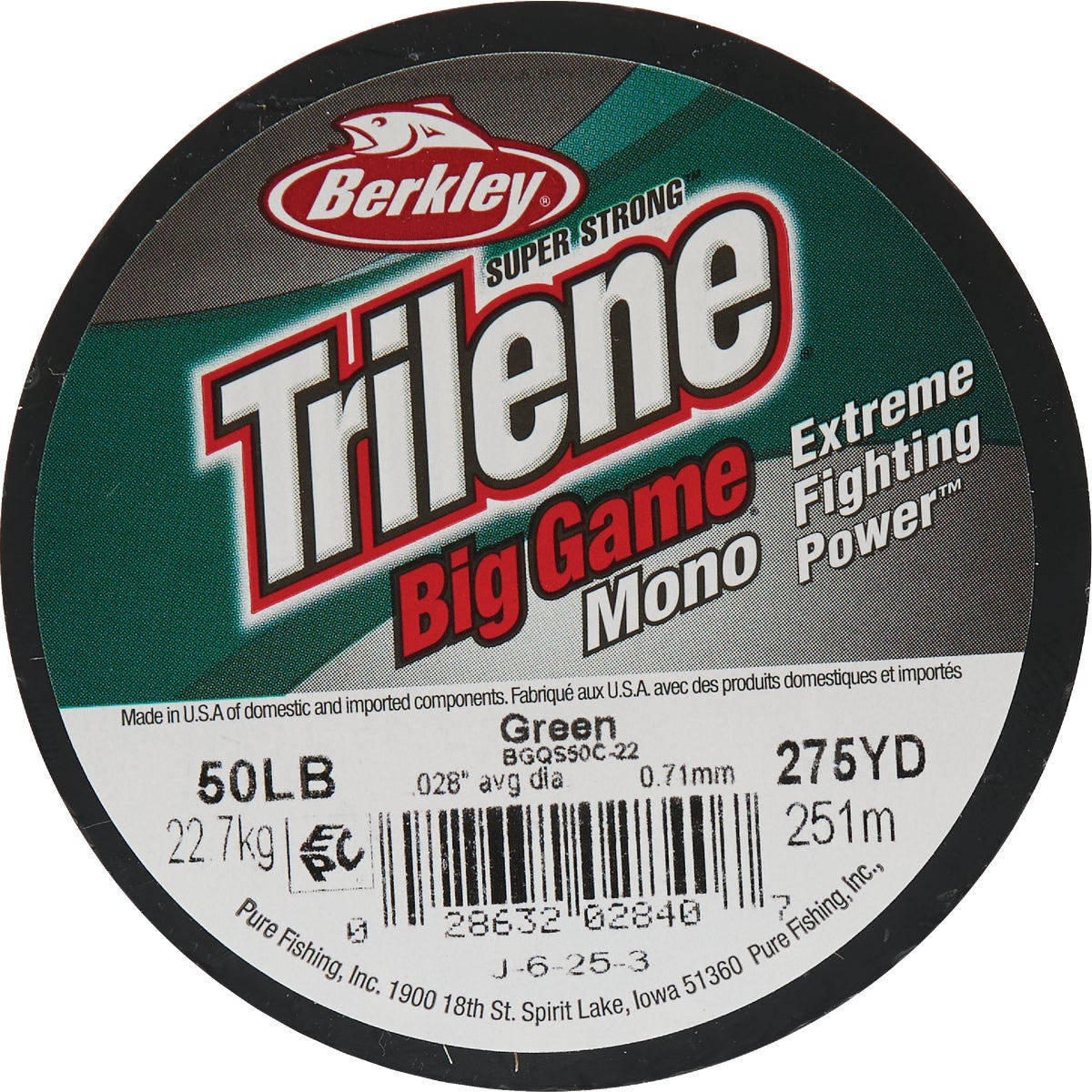 Berkley Trilene Big Game 50 Lb. 275 Yd. Green Monofilament Fishing Line - photo 3