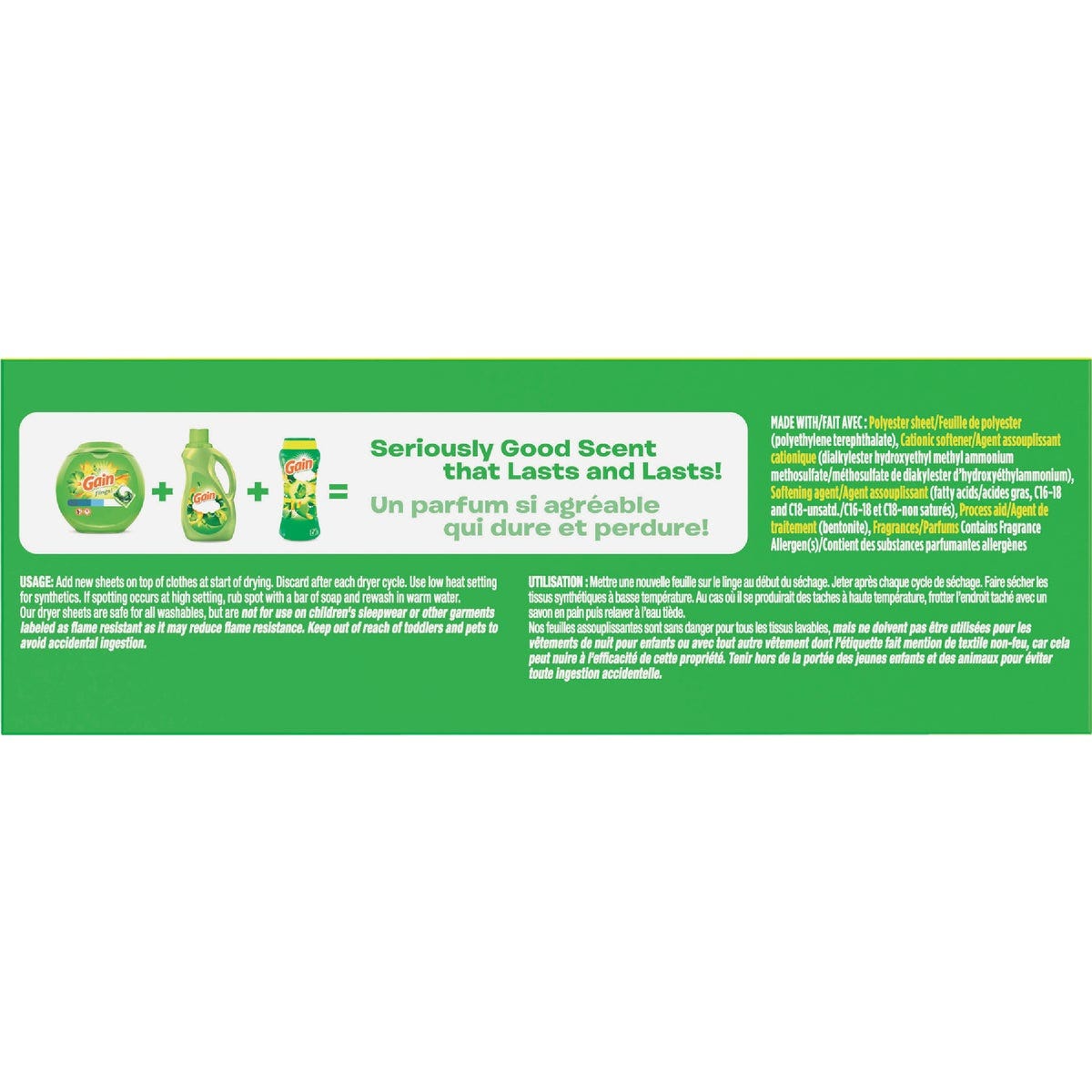 Gain Original Scent Dryer Sheet with Wrinkle Release (120-Count) - photo 3 Gain Original Scent Dryer Sheet with Wrinkle Release (120-Count) - photo 3