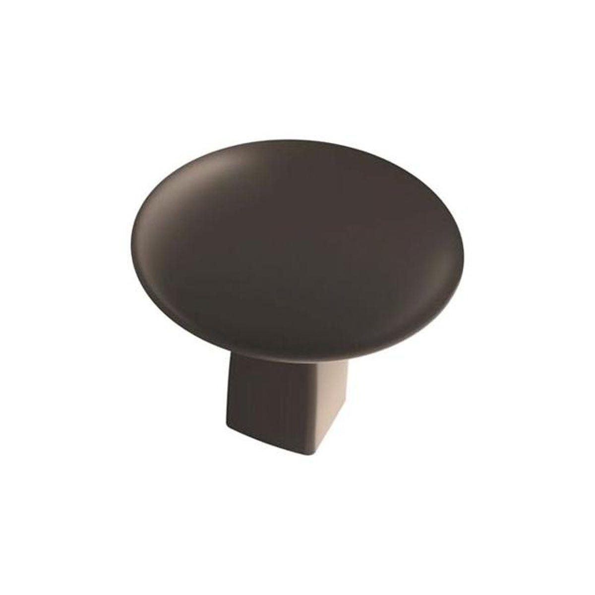 Amerock Riva 1-1/4 In. Matte Black Cabinet Knob Amerock Riva 1-1/4 In. Matte Black Cabinet Knob