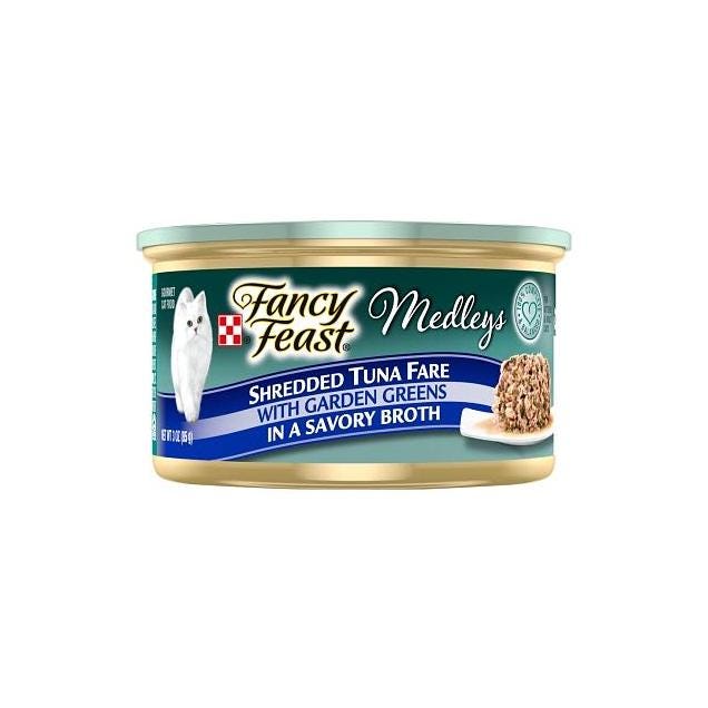 Purina Fancy Feast 3 Oz. Medley Shredded Tuna Fare Medley Wet Cat Food