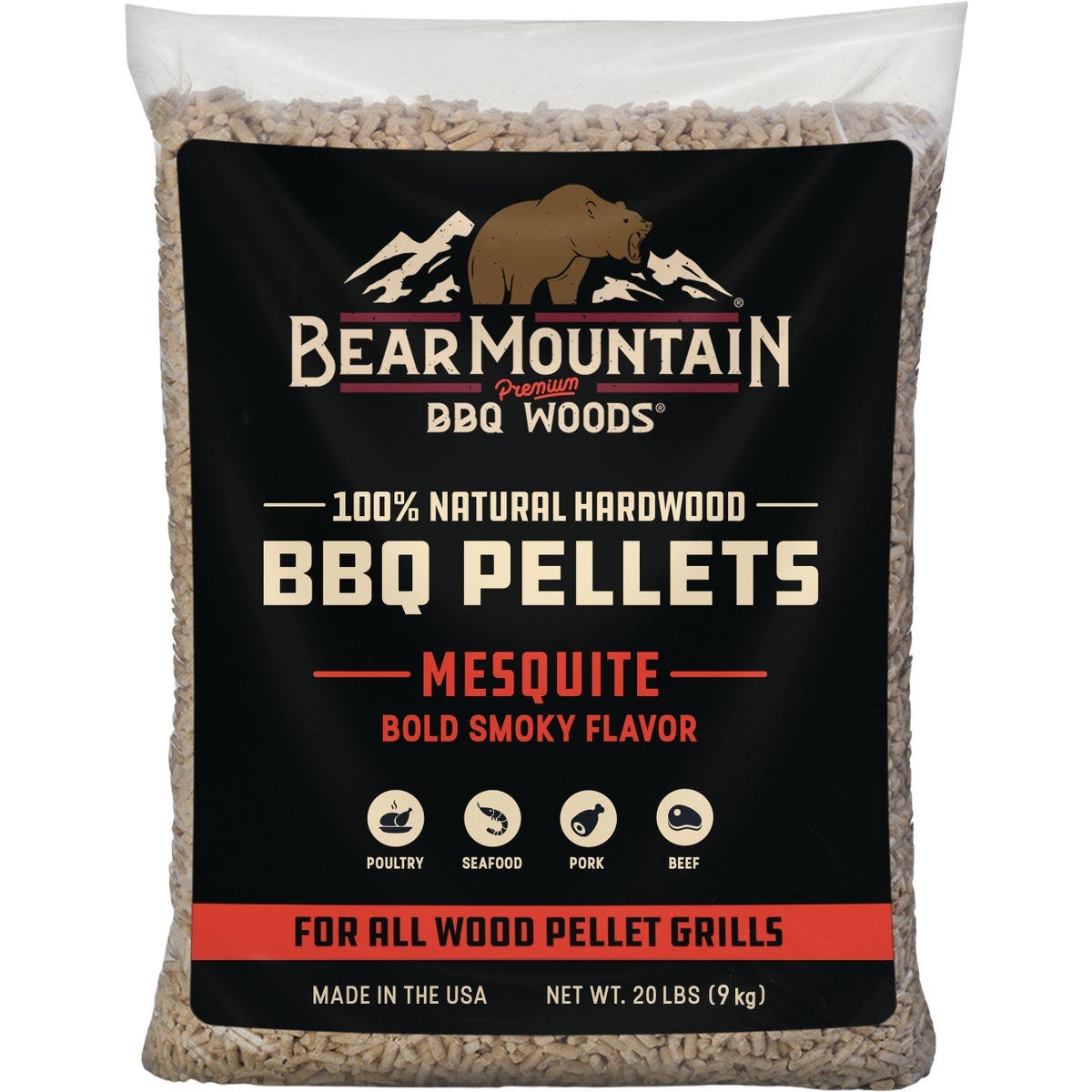 Bear Mountain BBQ Premium Woods 20 Lb. Mesquite Wood Pellet Bear Mountain BBQ Premium Woods 20 Lb. Mesquite Wood Pellet