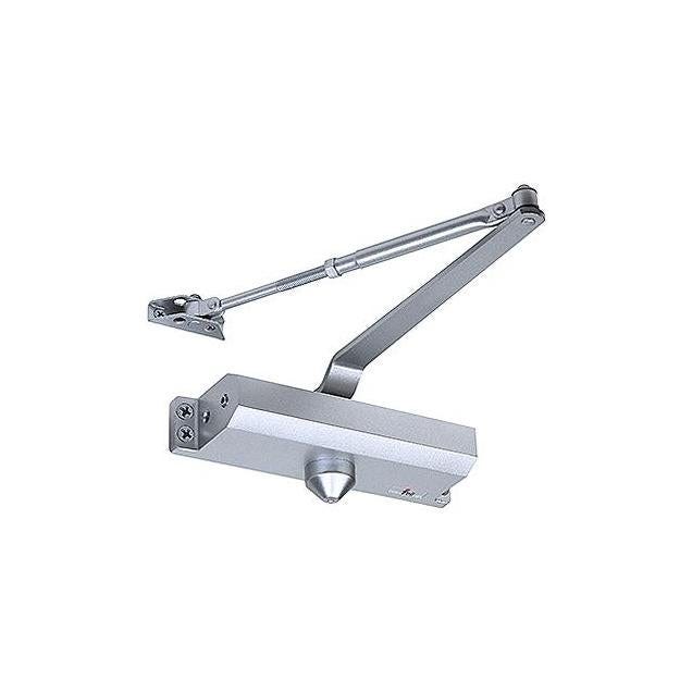 Tell Aluminum 500 Series Commercial Door Closer, Adjustable Size 1-4