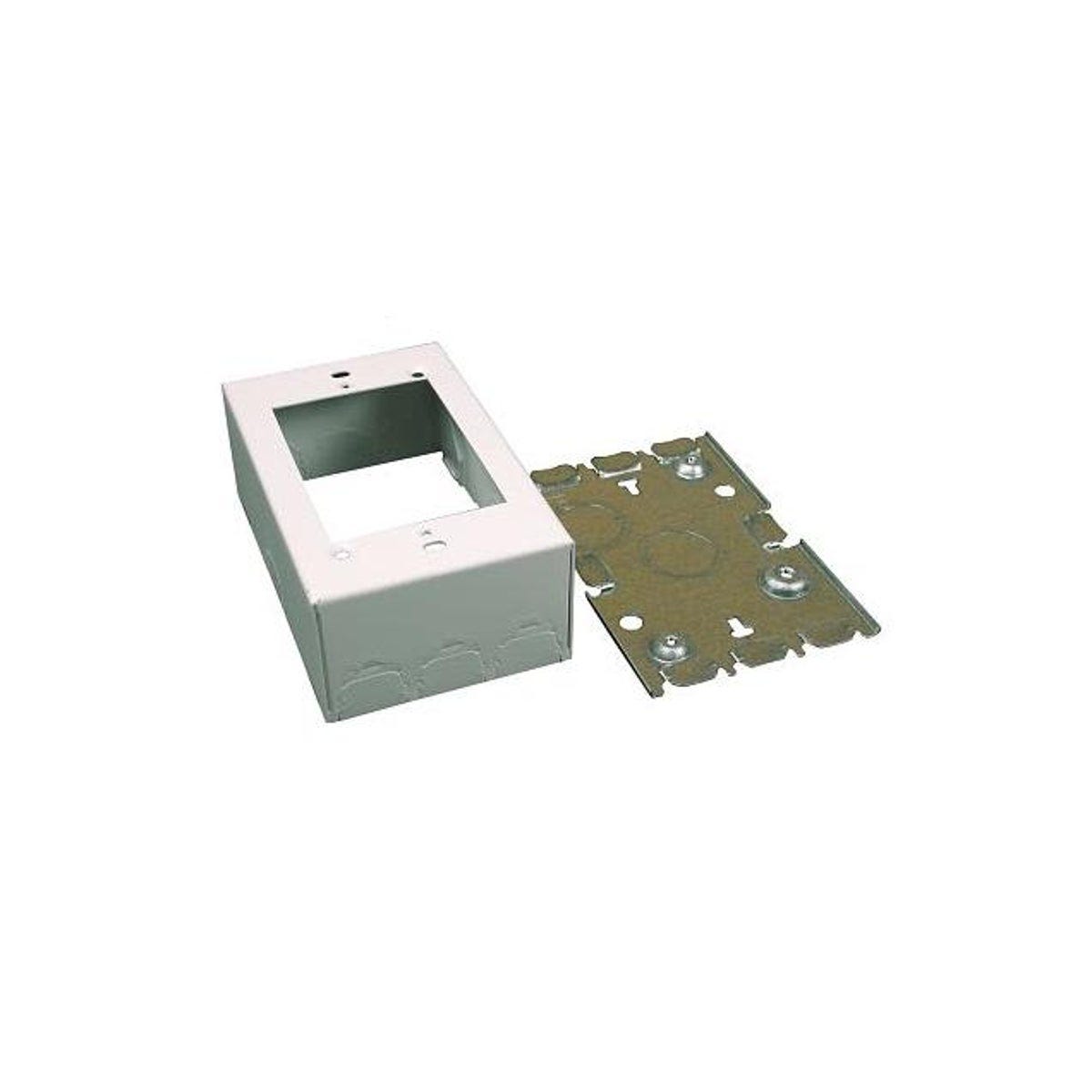 Wiremold 1.75 In. Depth White Metal Extra-Deep Device Box Wiremold 1.75 In. Depth White Metal Extra-Deep Device Box