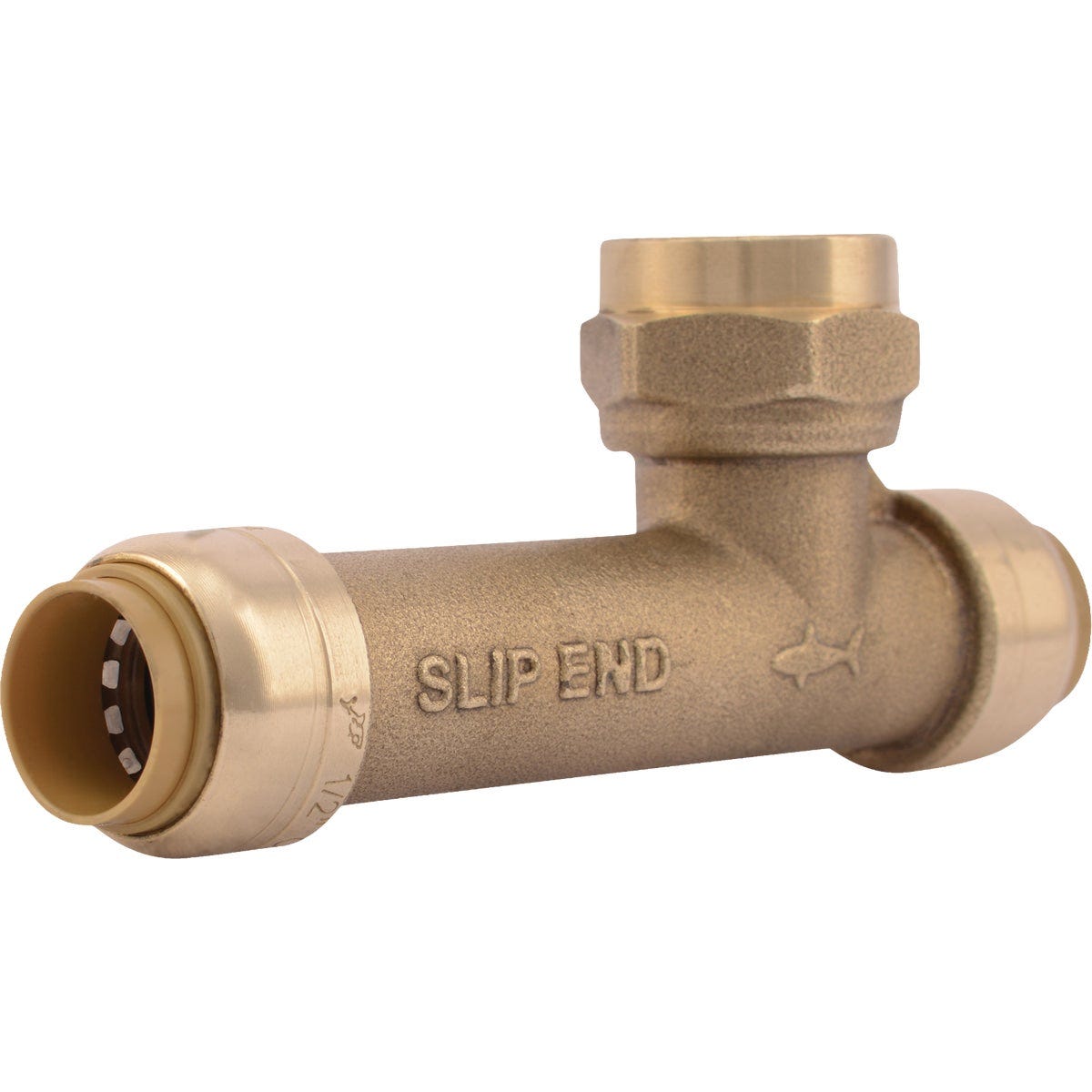 SharkBite 1/2 in. Push-to-Connect x 1/2 In. Push-to-Connect x 1/2 In. FNPT Expansion Tank Slip Tee SharkBite 1/2 in. Push-to-Connect x 1/2 In. Push-to-Connect x 1/2 In. FNPT Expansion Tank Slip Tee