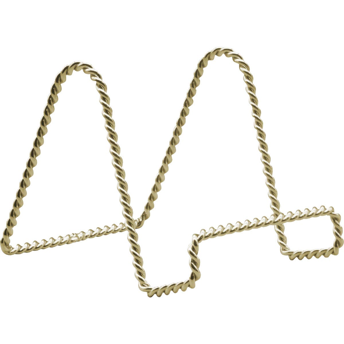 Tripar 3 In. Brass Twisted Wire Plate Stand