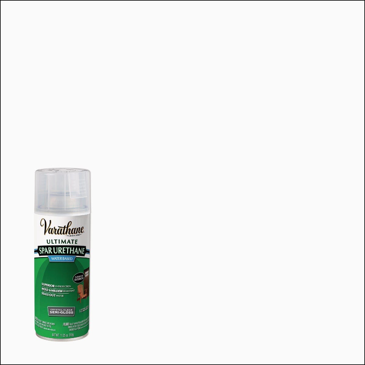 Varathane Semi-Gloss Outdoor Water Based Spar Urethane Spray, 11.25 Oz.