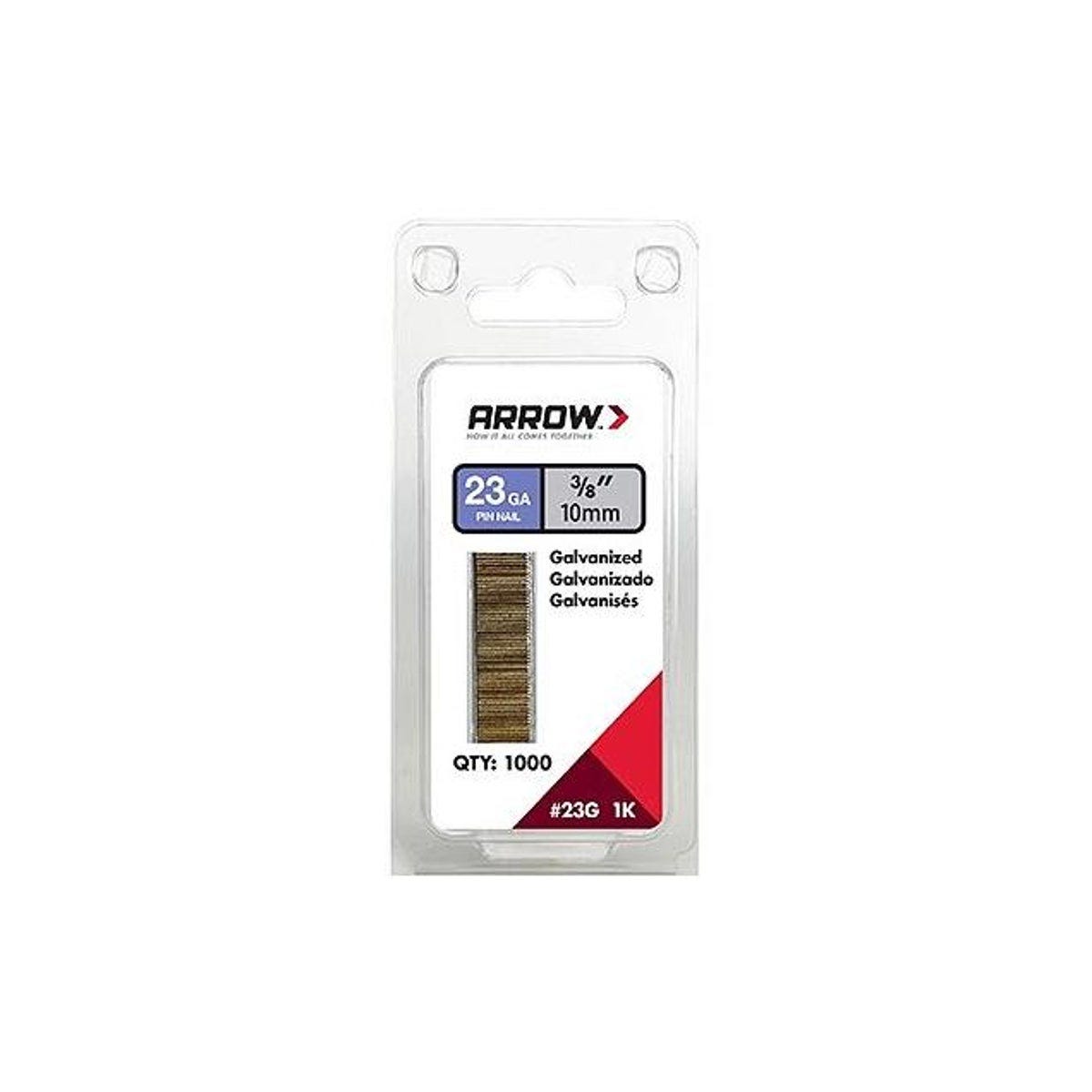 Arrow 1000-Ct. 3/8 In. 23-Gauge Collated Pin Nails