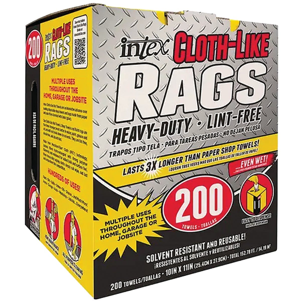 Intex 10 In. x 11 In. Disposable Wiping Cloths (200-Count) Intex 10 In. x 11 In. Disposable Wiping Cloths (200-Count)