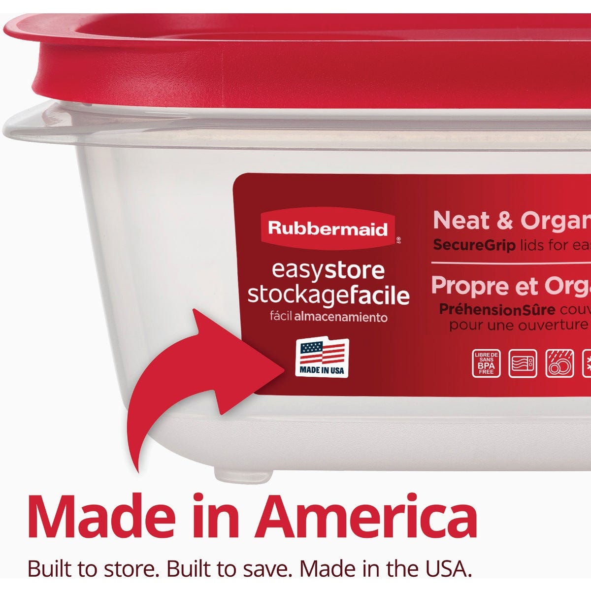 Rubbermaid EasyStore 4.92 C. Clear Square Food Storage Container with Lid - photo 4