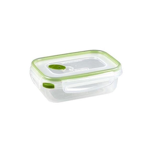 Sterilite Ultra-Seal Food Container, Rectangle, Clear/Tangerine, 3.1-Cups