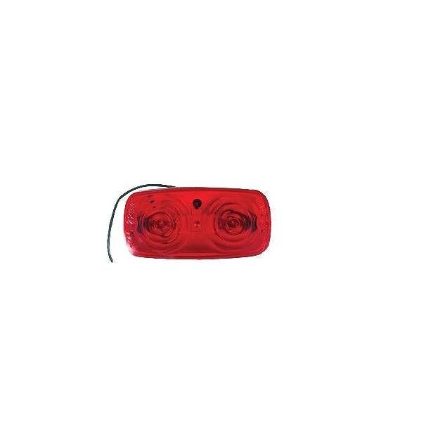 Uriah 4 x 2 x 1 In. Double Bulls Eye Lens Red Trailer Marker Clearance Light