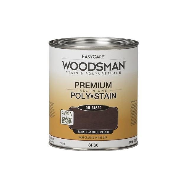 EasyCare Woodsman 1 Qt. Oil-Base Satin Antique Walnut Stain & Polyurethane