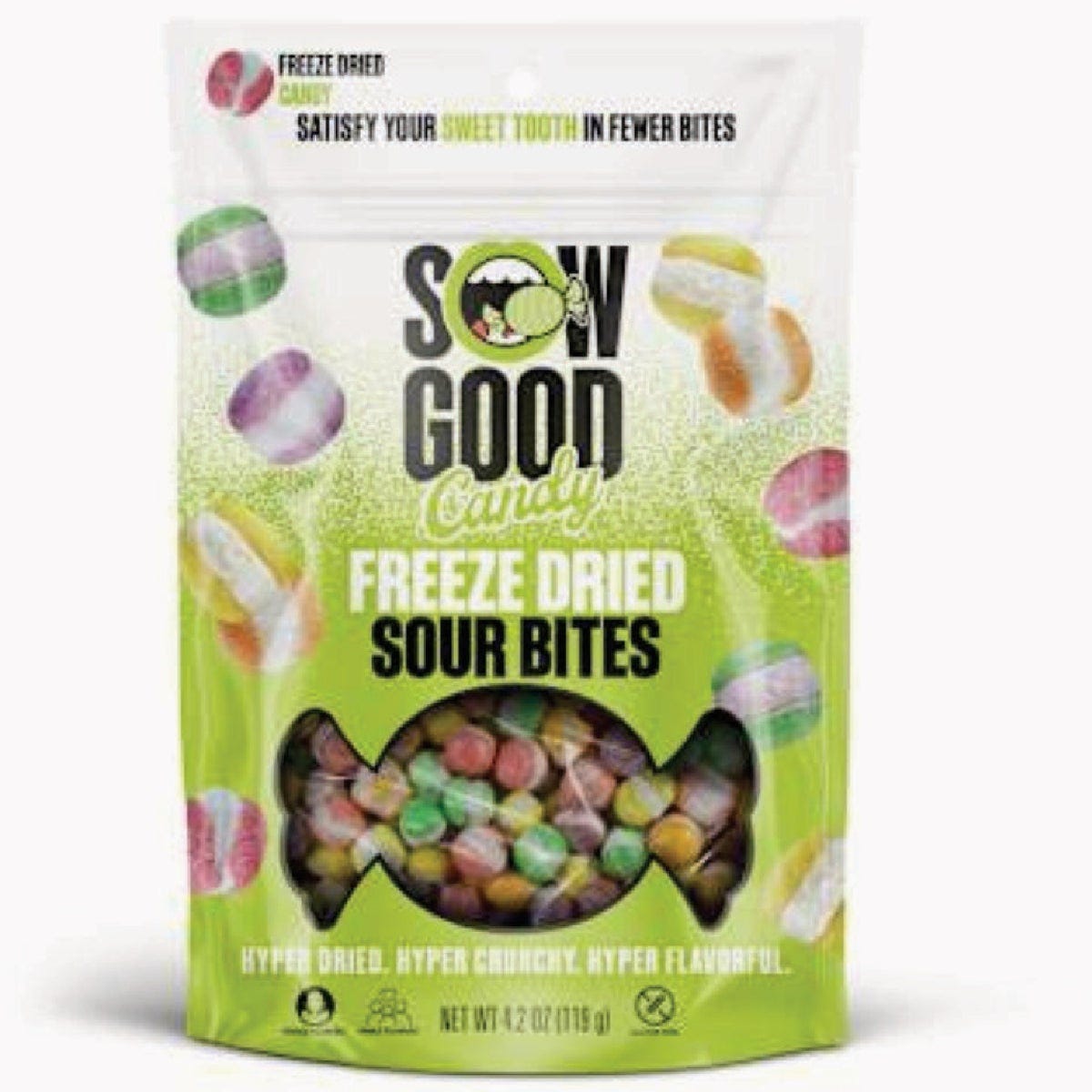 Sow Good 4.2 Oz. Sour Bites Freeze Dried Candy Sow Good 4.2 Oz. Sour Bites Freeze Dried Candy