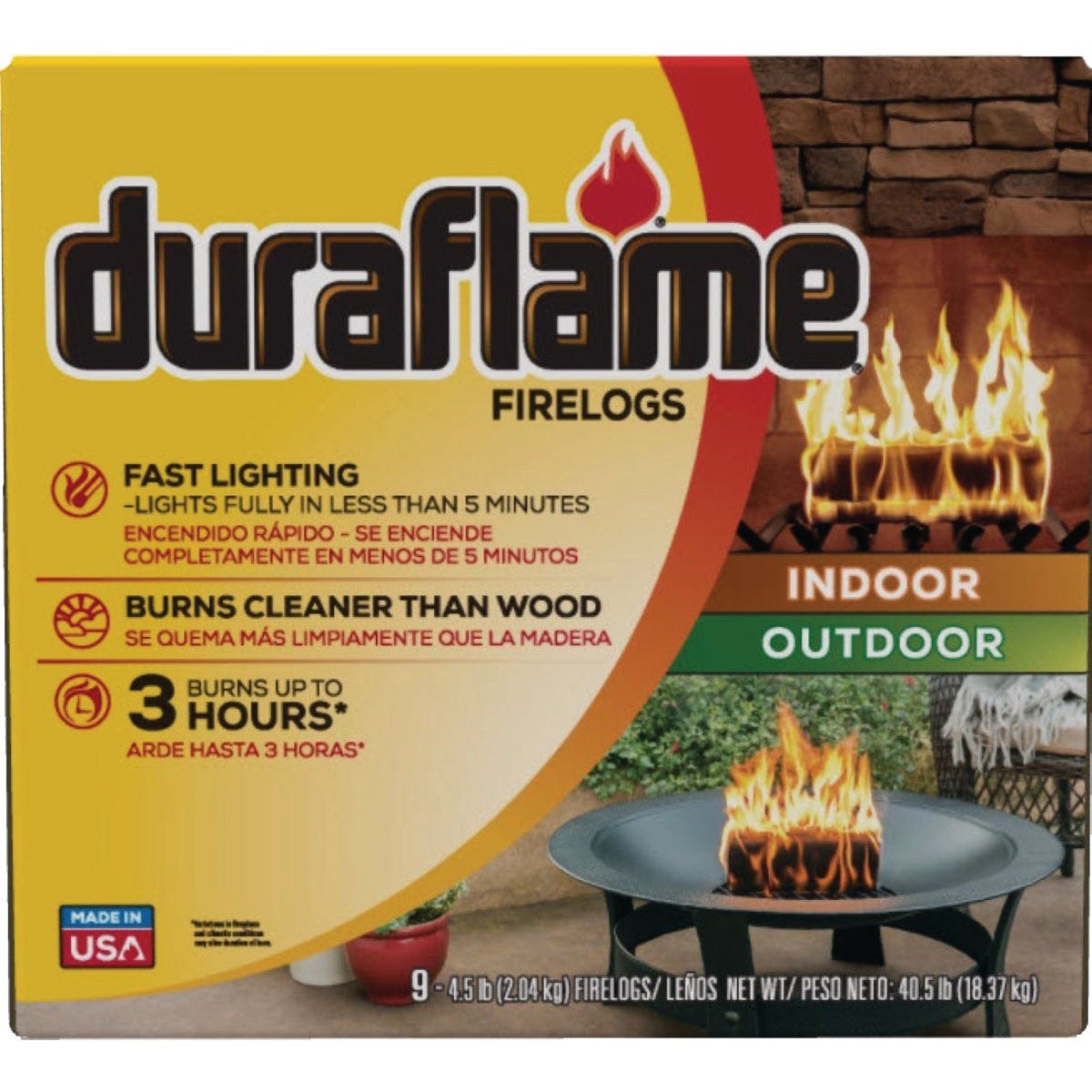 Duraflame 9/4.5lb Indoor/Outdoor Firelogs - photo 2 Duraflame 9/4.5lb Indoor/Outdoor Firelogs - photo 2