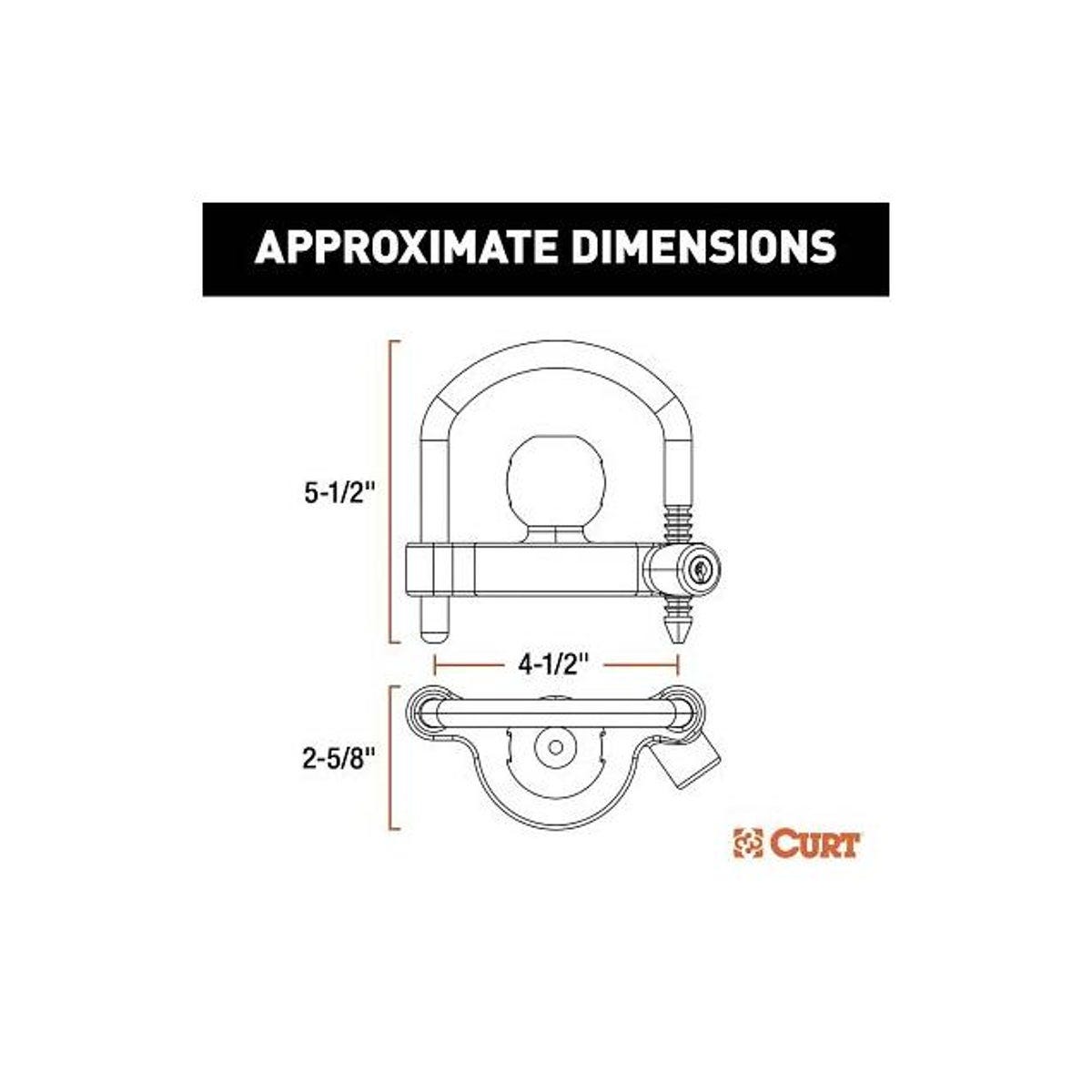 Curt Universal Trailer Coupler Lock - photo 4 Curt Universal Trailer Coupler Lock - photo 4