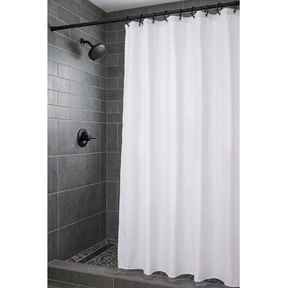 Moda At Home 70 In. x 72 In. White Oasis Heavyweight Shower Curtain Liner - photo 3 Moda At Home 70 In. x 72 In. White Oasis Heavyweight Shower Curtain Liner - photo 3