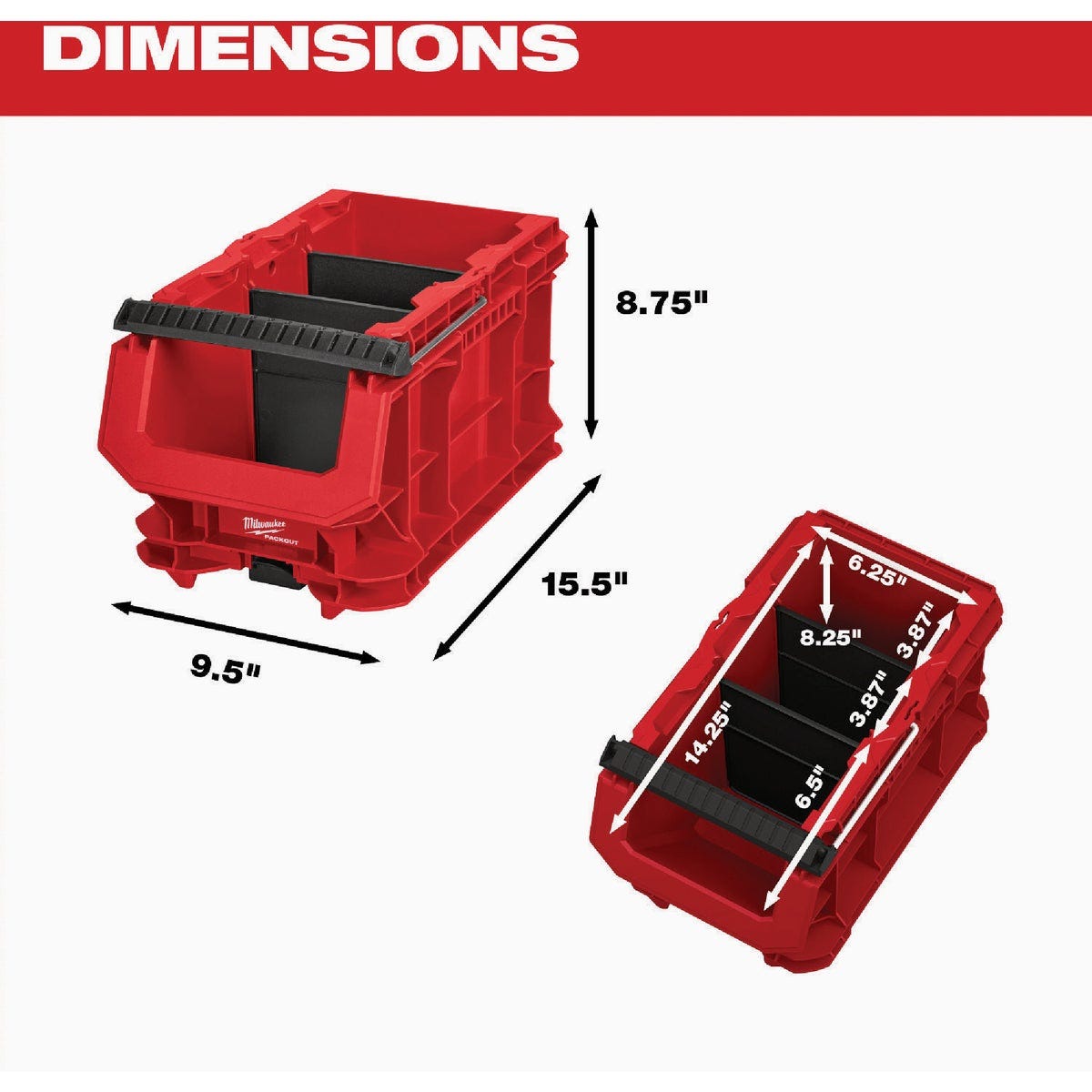Milwaukee PACKOUT Compact Crate - photo 5