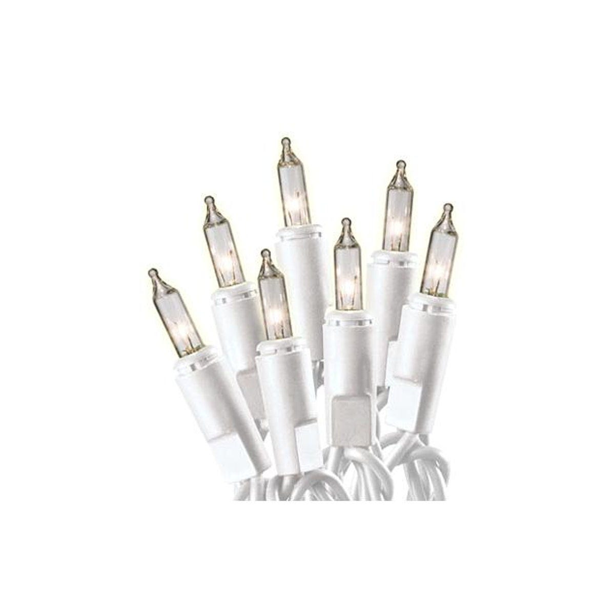 Holiday Wonderland Clear/White Wire 100-Bulb Christmas String to String Light Set Holiday Wonderland Clear/White Wire 100-Bulb Christmas String to String Light Set
