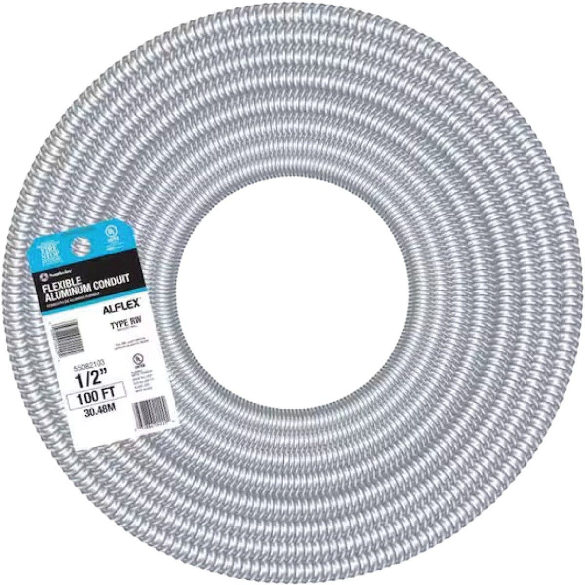 Southwire 1/2 In. x 100 Ft. Aluminum Flexible Flexible Metal Conduit