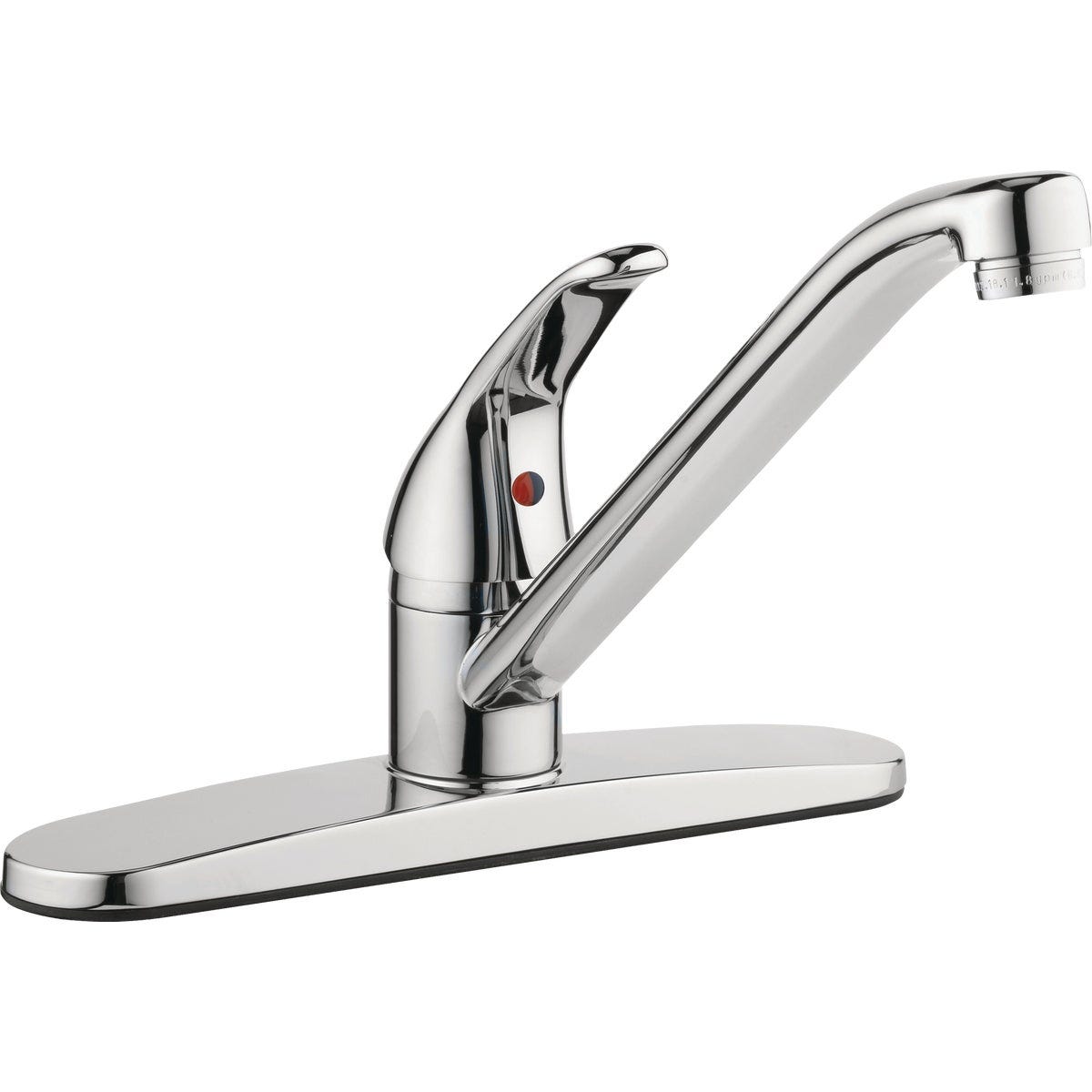 Homepointe Homepointe Single Lever Handle Rounded Kitchen Faucet, Chrome Homepointe Homepointe Single Lever Handle Rounded Kitchen Faucet, Chrome