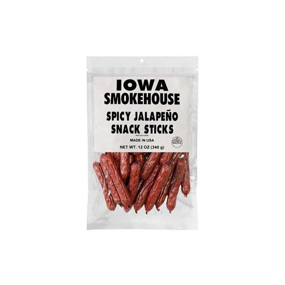 Iowa Smokehouse 12 Oz. Spicy Jalapeno Snack Sticks