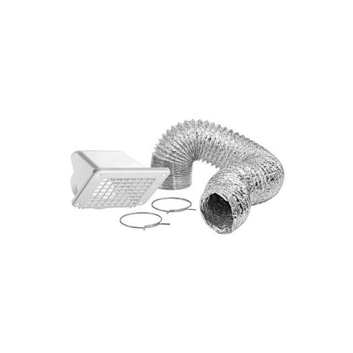 Lambro 4 In. x 5 Ft. White Recessed Bath Fan Exhaust Vent Kit - photo 3 Lambro 4 In. x 5 Ft. White Recessed Bath Fan Exhaust Vent Kit - photo 3