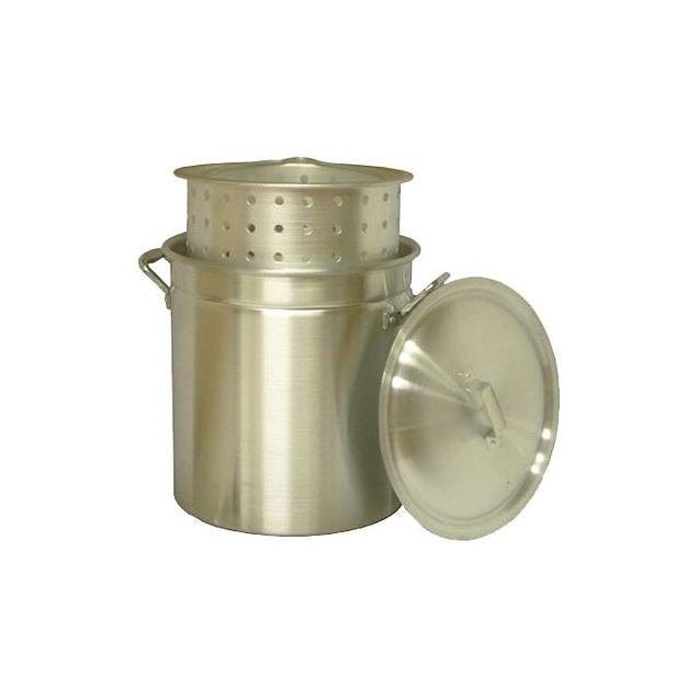 King Kooker 60 Qt. Aluminum Steamer Pot with Basket King Kooker 60 Qt. Aluminum Steamer Pot with Basket
