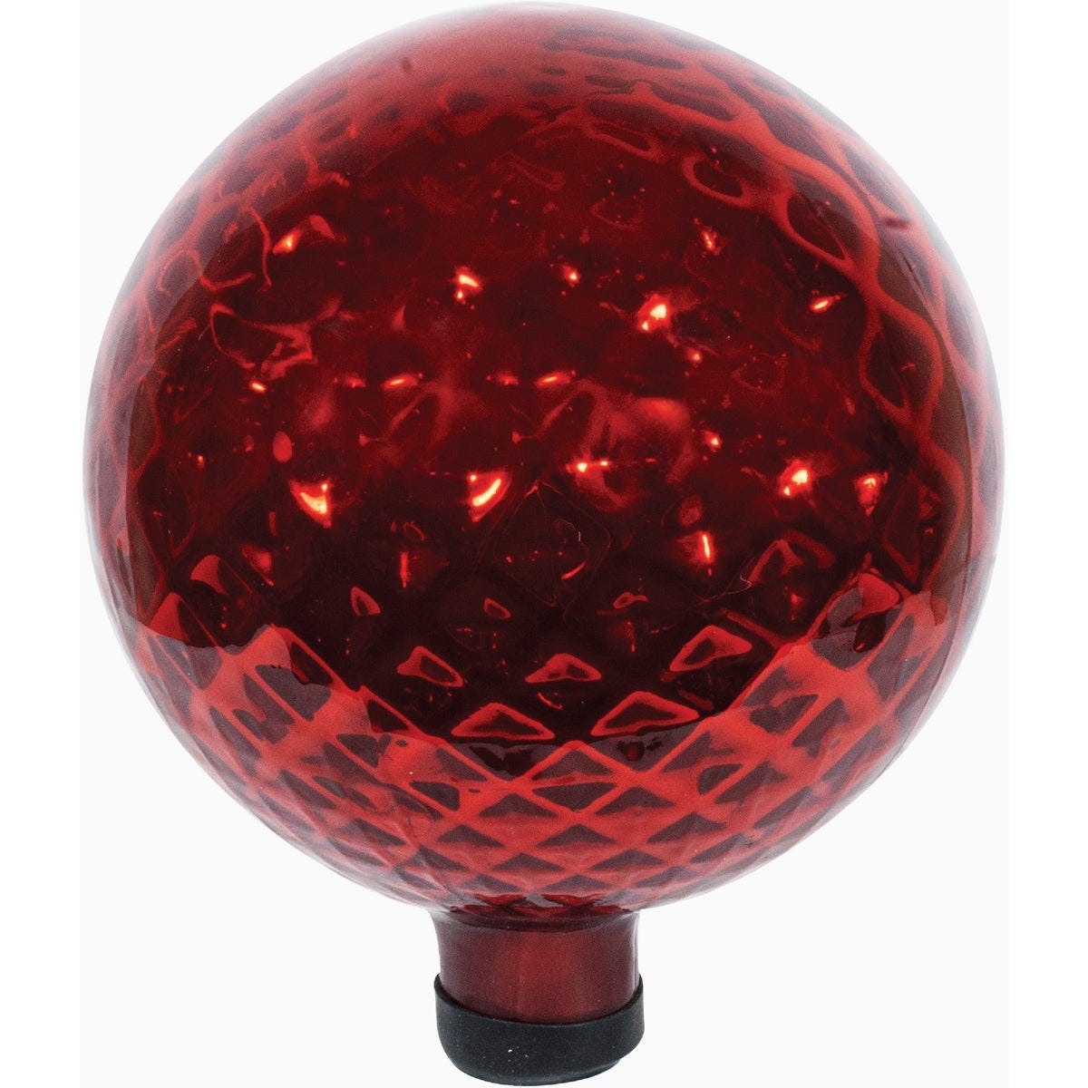 10" Red Diamond Embossed Globe 10" Red Diamond Embossed Globe