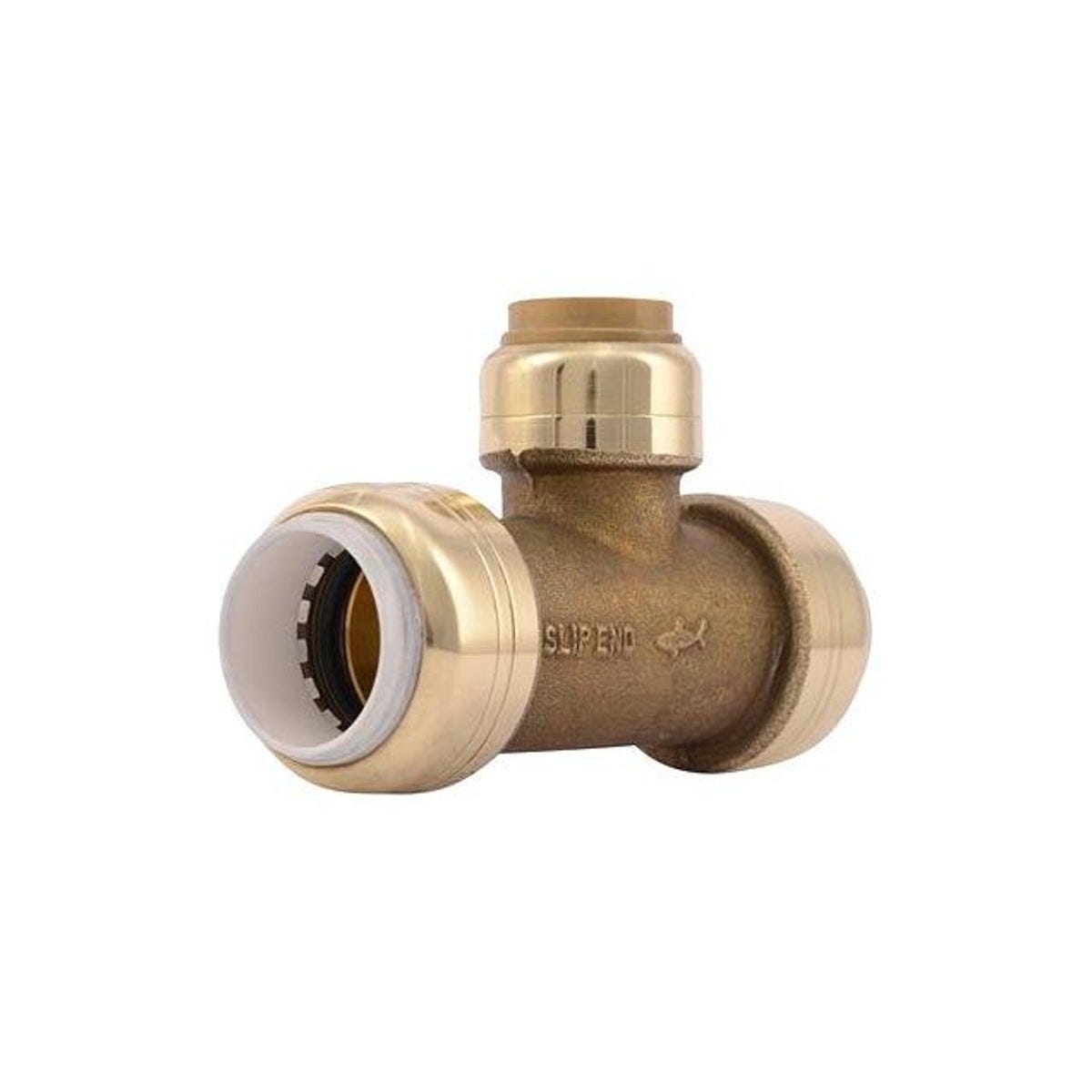 SharkBite 1/2 x 1/2 In. PVC x 1/2 In. Copper Tube Transition Slip Tee