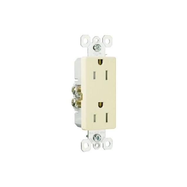 Legrand Pass & Seymour Decorator Tamper-Resistant Receptacle, Ivory Legrand Pass & Seymour Decorator Tamper-Resistant Receptacle, Ivory